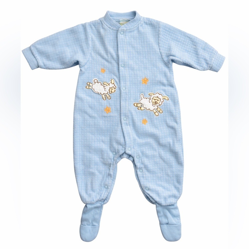 Embroidery Footed Pajamas 3M Cozy Retro ✨